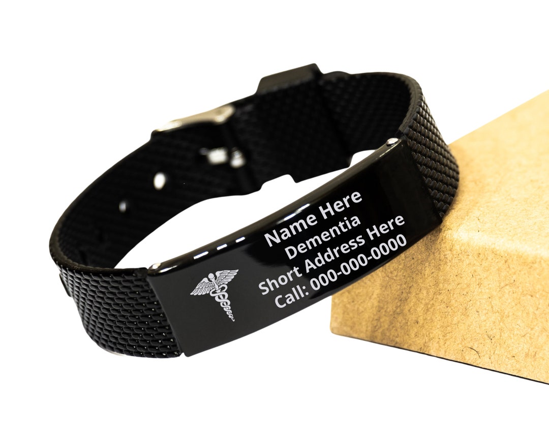 Gifts for Dementia Patient, Medical ID Bracelet, Health Awareness Bracelet for Seniors