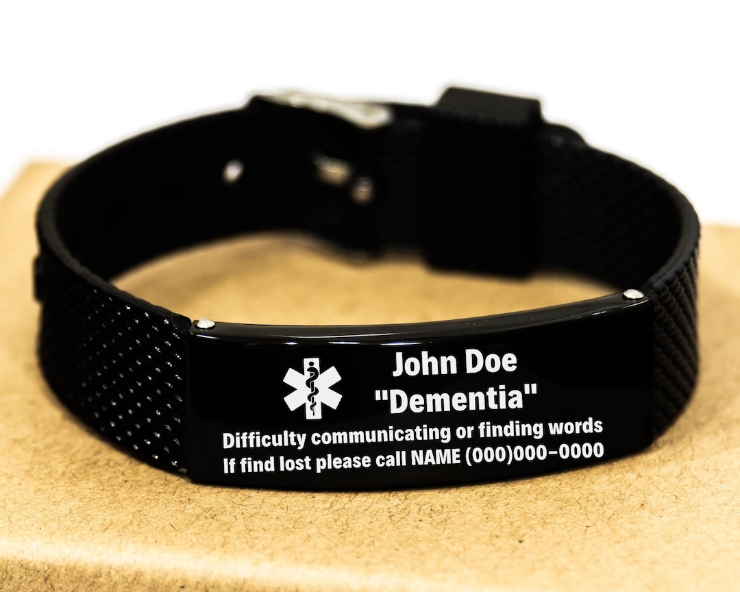 Medical Alert Bracelet for Elders or Senior, Personalized Health Info