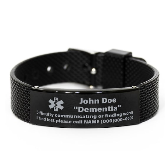 Medical Alert Bracelet for Elders or Senior Personalized Health