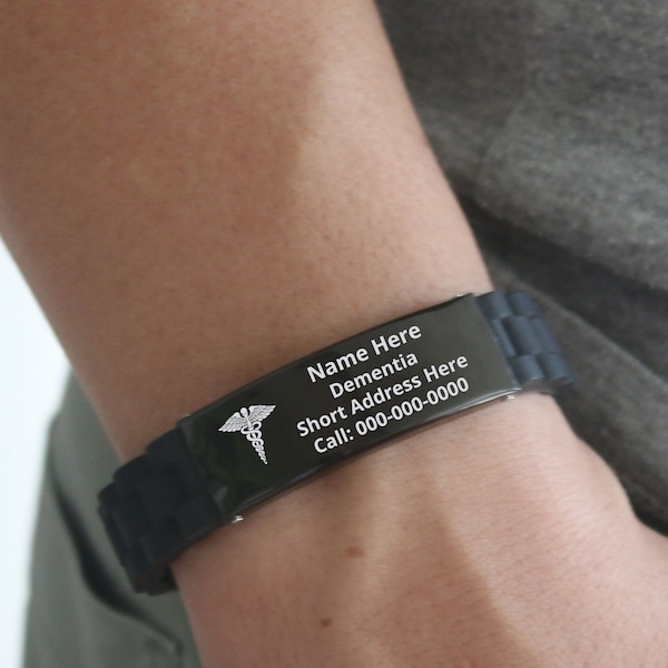 Id Bracelet for Seniors Etsy