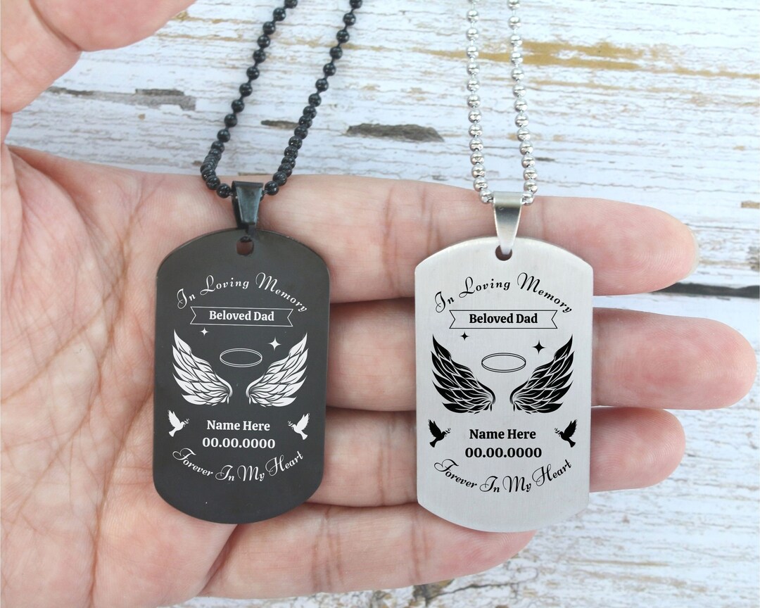 In Loving Memory of Losing Someone, Loss of Dad Necklace, Loss of