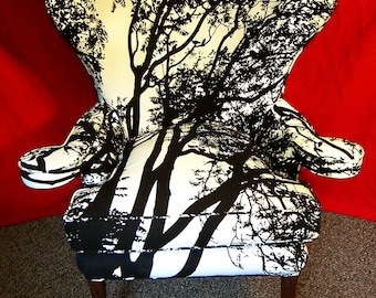 Hollywood Regency chair Maija Isola Fabric