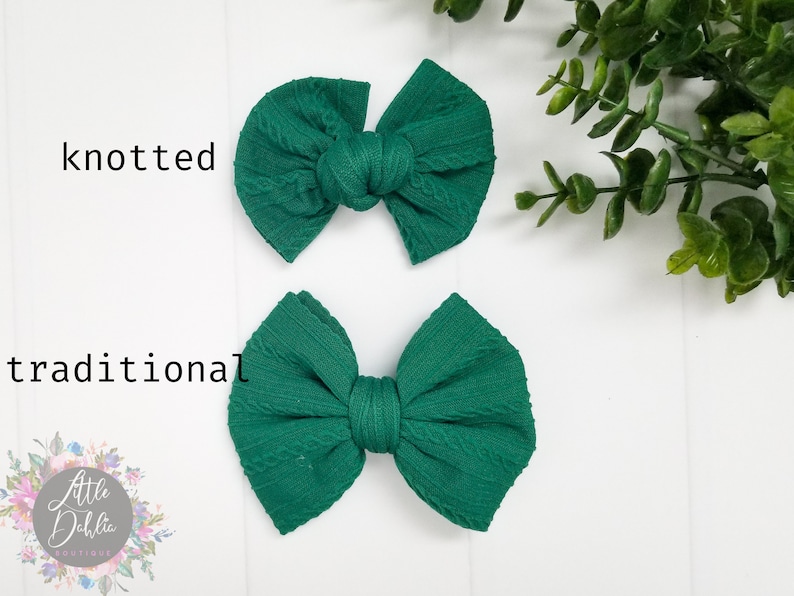 Stand Up Bow Ready to Ship Baby Bow Toddler Hair Clip Baby Headband Headband Dark Green Nylon Bow Hair Clip Green Bow Clip