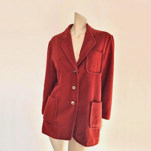 1980s Rusty Jacket With Patch Pockets by Witchery - M