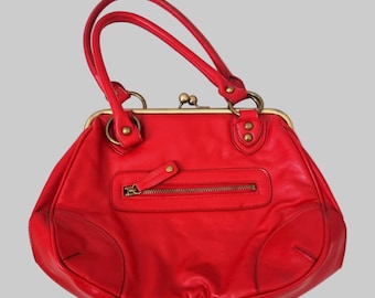2000s Red PVC Handbag