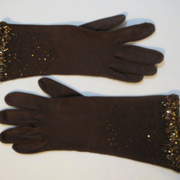 Blouson marron perlé - années 1950