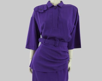 1987 Purple Dress by Marc Dessauer - M