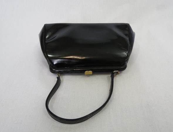 Black Patent Leather Vintage Bag 1950s 1960s | Etsy