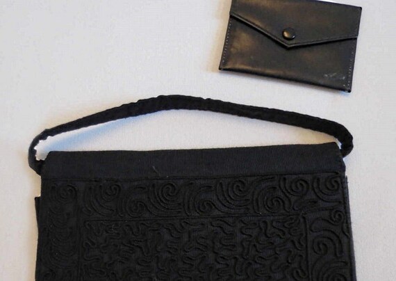 1940s Soutache Grosgrain Evening Bag or Purse