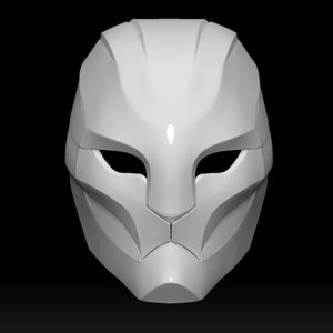 Cosplay Kostuum Japanse Mempo Mask Feline Cat Mask - STL 3D print bestand