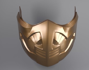 Mortal Kombat - Scorpion Mask Cosplay Mask STL file 3D print