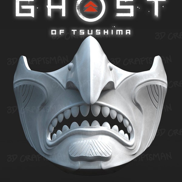 GHOST OF TSUSHIMA - Purity of War Fan art cosplay mask 3D print