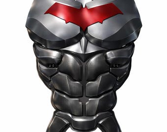 DC - Red Hood Chest and Stomach Armor with Carbon fibre texture - Cosplay STL 3D Print file