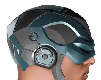 Sci-fi-hjälm Cosplay-mask STL-fil 3D-utskrift