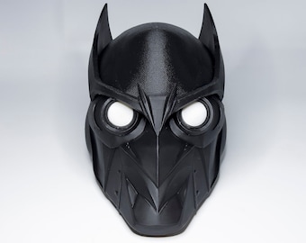 Black Court of Owls Talon assassin Cosplay Costume Halloween Mask Helmet 3D print