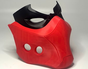 Red Hood OutLaw detachable two piece  Cosplay halloween costume Mask