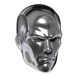 Silver Surfer Cosplay Mask STL 3D print file