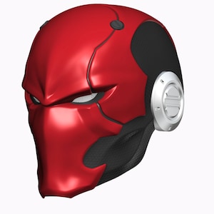 Red Ronin Red Hood Helmet Cosplay Mask STL file 3D print