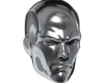 Silver Surfer Cosplay Mask STL 3D print file