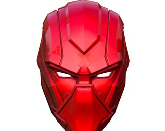 Red Hood -  2 variation Mask Helmet Cosplay STL file
