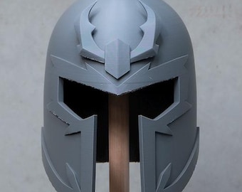 Magneto Inspired Cosplay Helmet – 3D Printed Supervillain Helmet – Comic Villain Costume Helmet