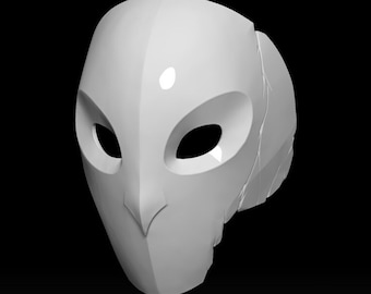 Court of Owls Cosplay Costume Mask  battle damaged version - STL 3D print file