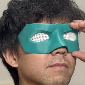 Green Lantern Robin Mask – Superhero Cosplay Eye Mask – 3D Printed Justice League Mask – Comic Book Costume Prop