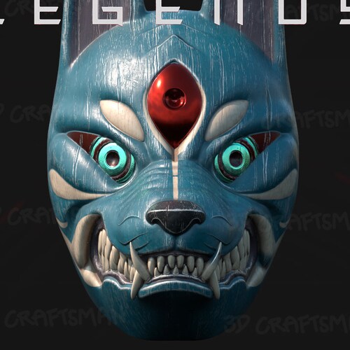 Ghost of Tsushima Fan Art Cosplay Sakai Mask 3D Print and Etsy