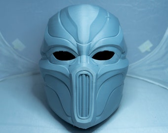 Noob Saibot Inspired Helmet – Mortal Kombat Cosplay Mask – 3D Printed Ninja Helmet – Gaming Cosplay Prop