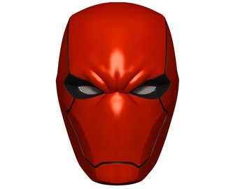 Red Hood Cosplay Kostüm Maske Helm STL