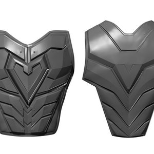 DC - Rote Kapuze Brust und Rückenrüstung - Cosplay STL 3D Druck Datei