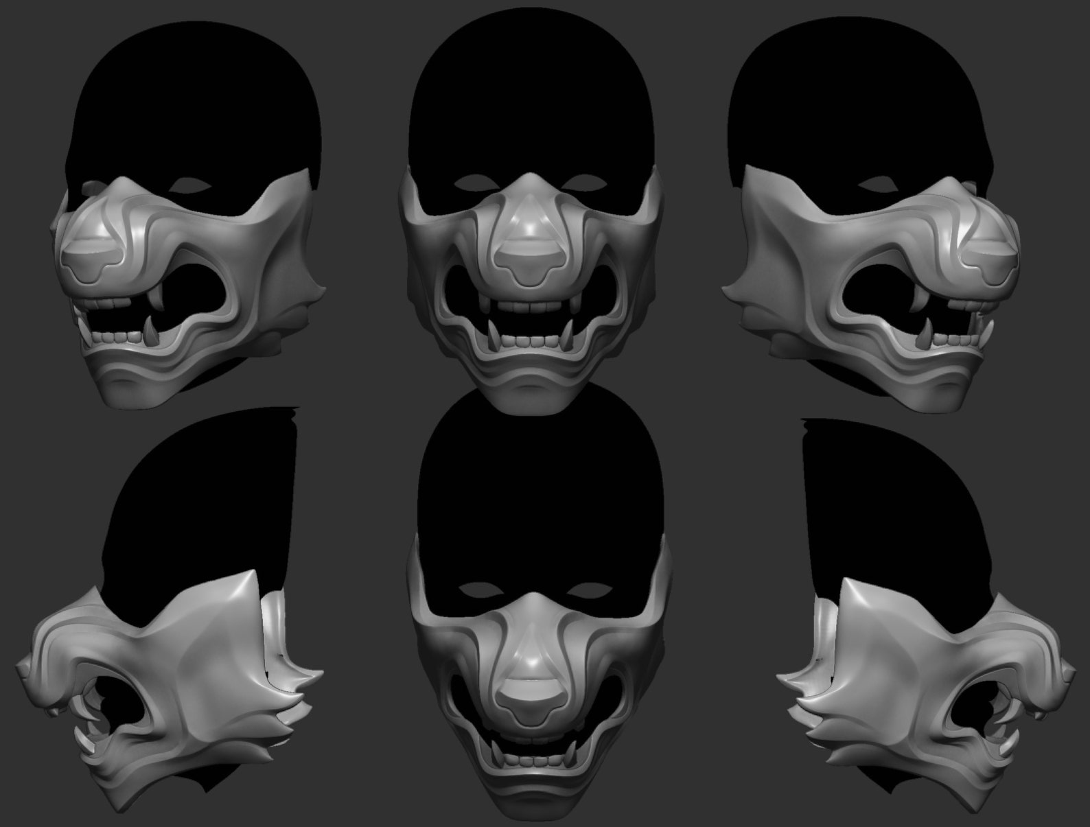 GHOST OF TSUSHIMA Wolf Mask Fan Art Cosplay Costume 3D Print Etsy