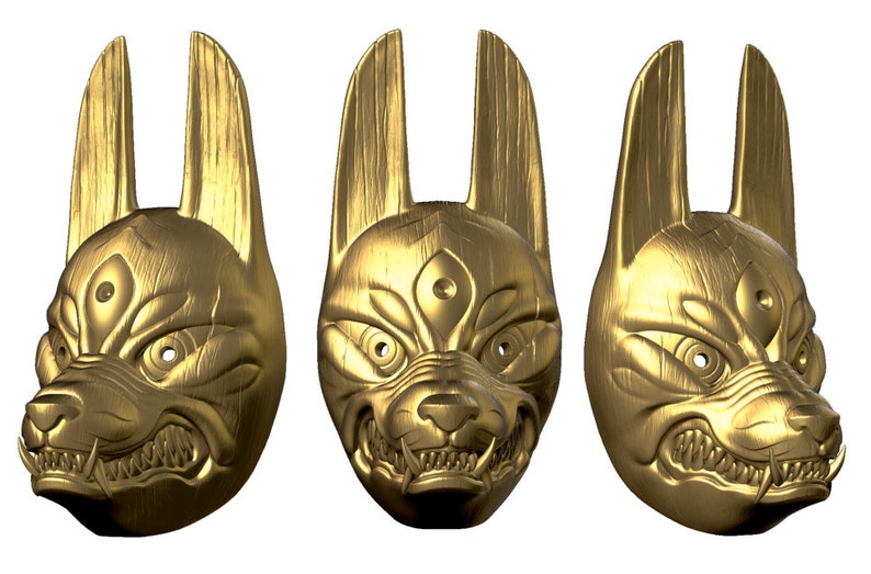 Dog Mask Cosplay GHOST OF TSUSHIMA Assassin 3D Print and Low Etsy