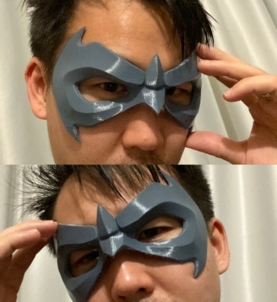 NightWing Robin With DETACHABLE eye mesh, various colours, Cosplay Costume Halloween Domino Mask 3D print