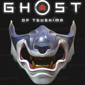 GHOST OF TSUSHIMA - Fan Art Wolf Mask Cosplay Costume 3D Print