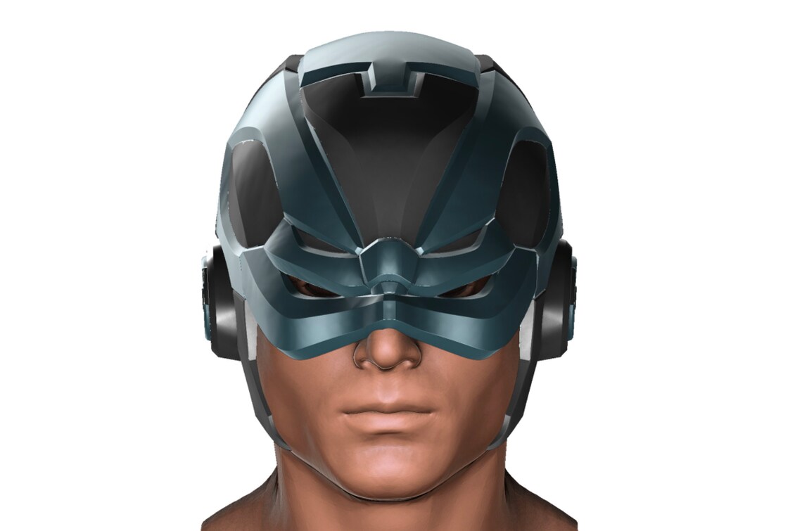 Sci Fi Helmet Cosplay Mask STL File 3D Print Etsy