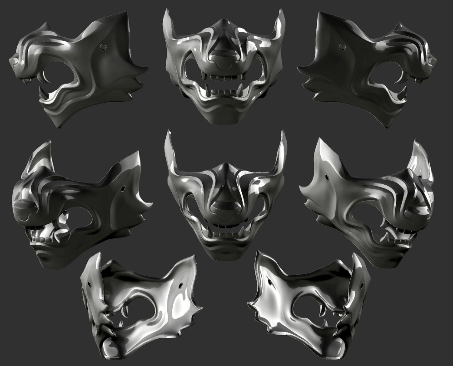 GHOST OF TSUSHIMA Wolf Mask Fan Art Cosplay Costume 3D Print Etsy