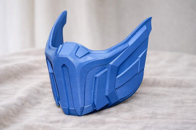 Sub Zero Inspired Mask – Mortal Kombat Cosplay Mask – Ninja Cosplay Helmet – 3D Printed Gaming Costume Prop image 1