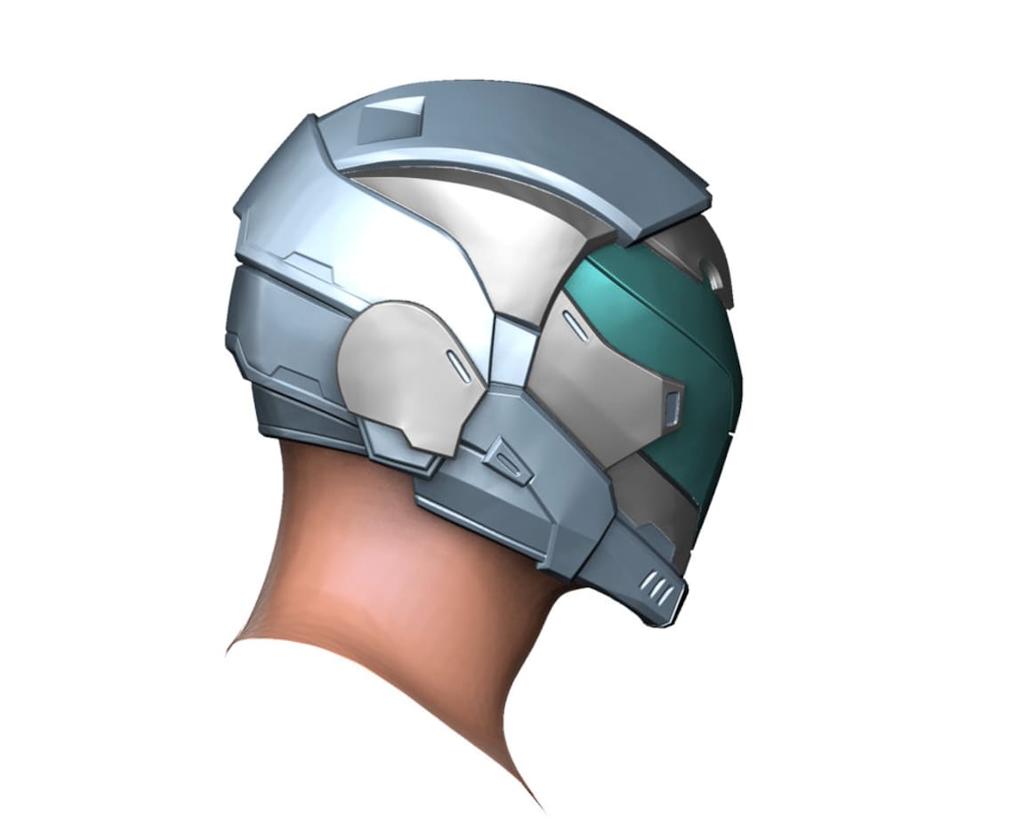 Sci Fi Helmet Cosplay Mask STL File 3D Print Etsy