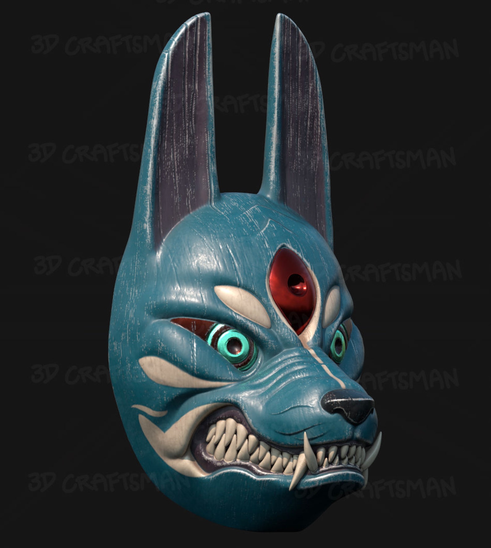 Dog Mask Cosplay GHOST OF TSUSHIMA Assassin 3D Print and Low Etsy