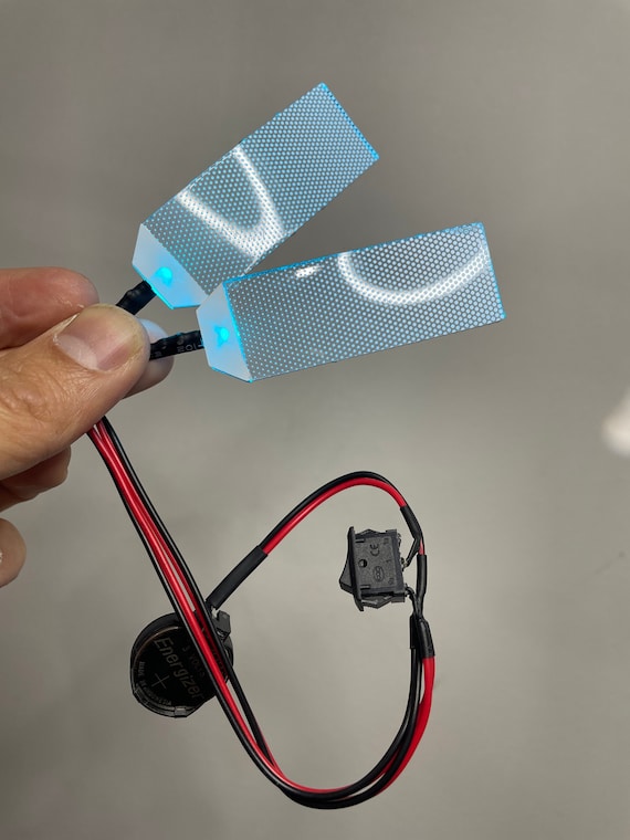 Biegbare flexible LED beleuchtet Cosplay Augen, Weiß Blau Rot Gelb