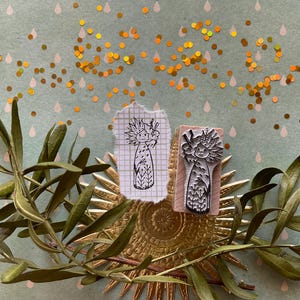 Stempel "Blumenkinder - April" - Gr. M