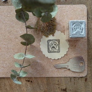 STEMPEL "Bilderrahmen Mann mit Schnauzer" - Gr. M