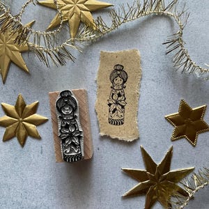 Stempel "Blumenkinder - Dezember" - Gr. M