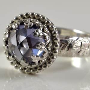 Alexandrite Ring in Sterling Zilver, Faceted Lab Alexandrite Edelsteen Ring, Juni Birthstone, Bruiloft Belofte Verjaardag Verklaring Ring
