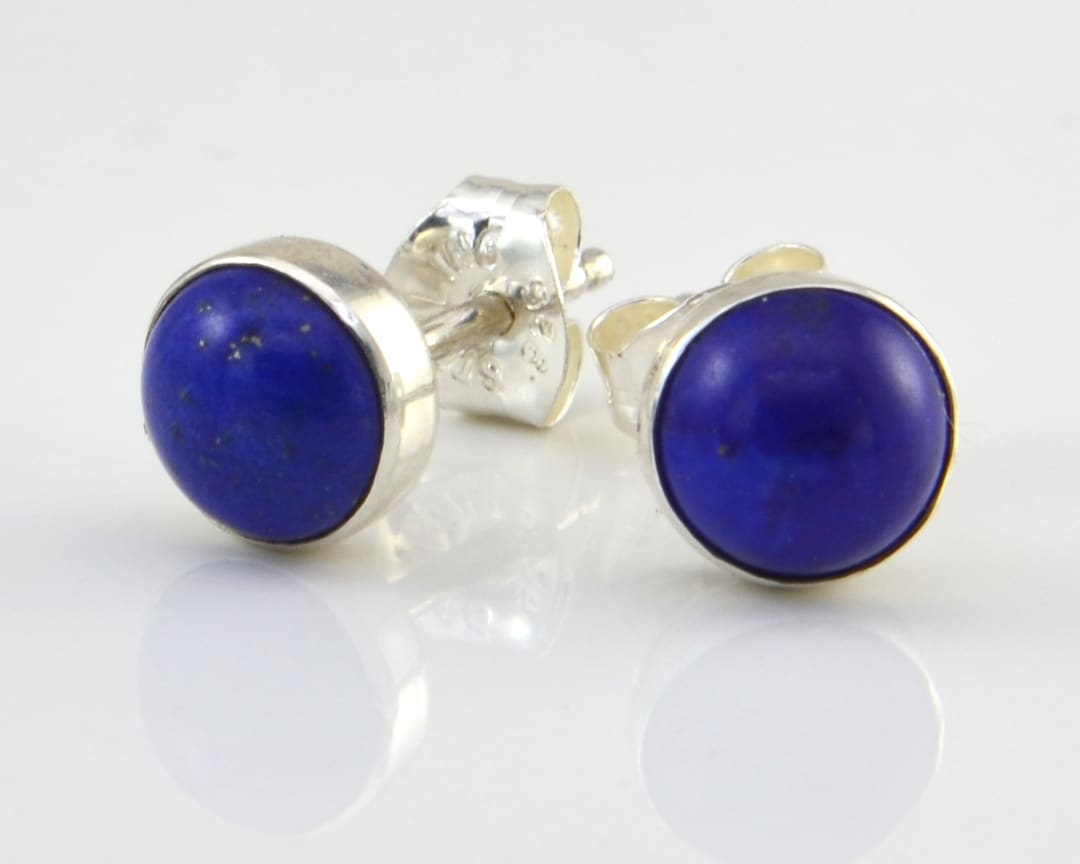Orecchini A Palla Dew In Argento Con Lapislazzuli Sintetico: Eleganza Quotidiana