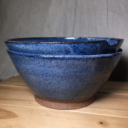 Ramen Bowl Stone Grain Ceramic Handmade Gift 7x7x2.75 Etsy