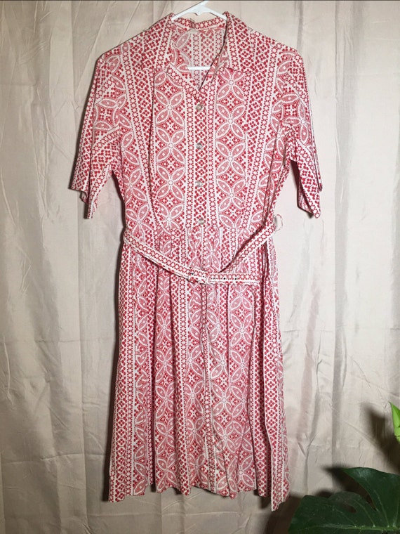 Short Sleeved Vintage Shirtdress