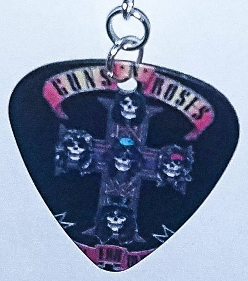 Guns N' Roses Rock Band Axl Rose Guitar Pick Earrings Etsy