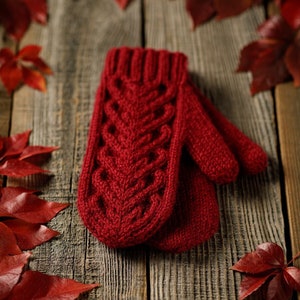 PDF KNITTING PATTERN Janet Mittens – Knit Mitten Pattern – Hand Knit Mittens – Knit Cabled Mittens – Knitted Arm Warmers – Accessory – Gift